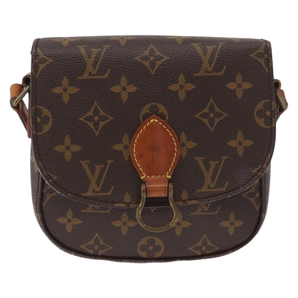 Louis Vuitton Monogram Saint Cloud PM Shoulder Bag Brown